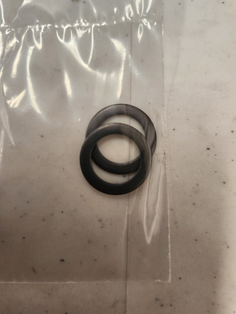 WASHER ARANDELA NEGRA 0.68 IN (17.2 MM) OD / 0.47 IN (12.2 MM) ID