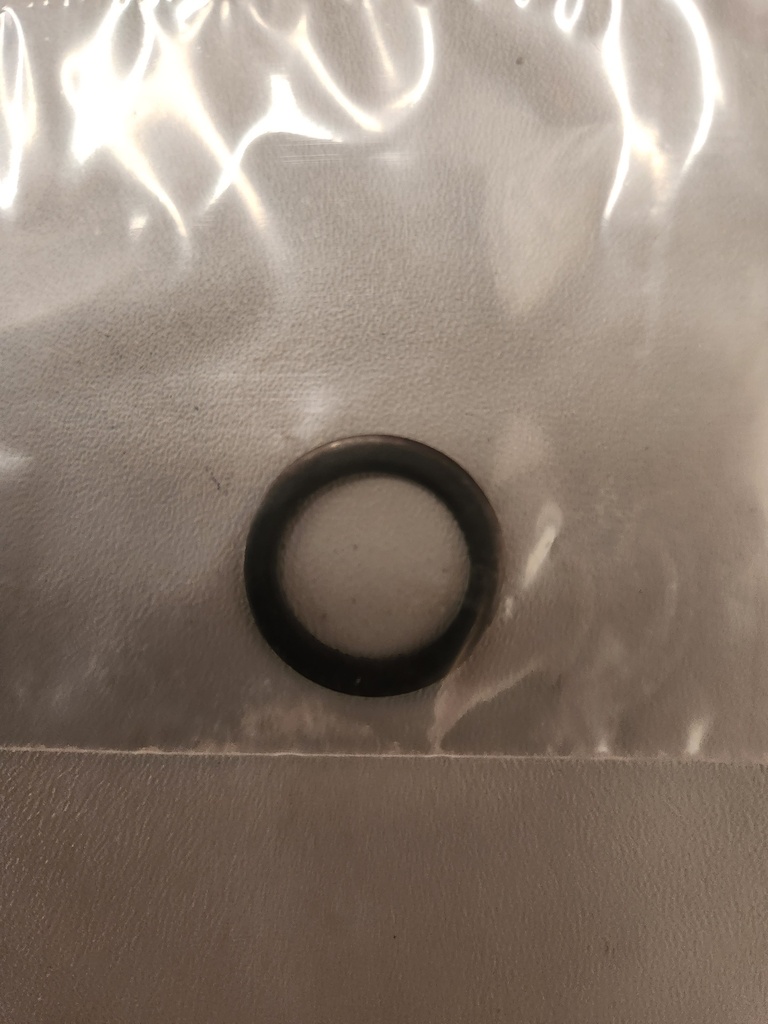 WASHER ARANDELA NEGRA 0.68 IN (19.3 MM) OD / 0.55 IN (14 MM) ID