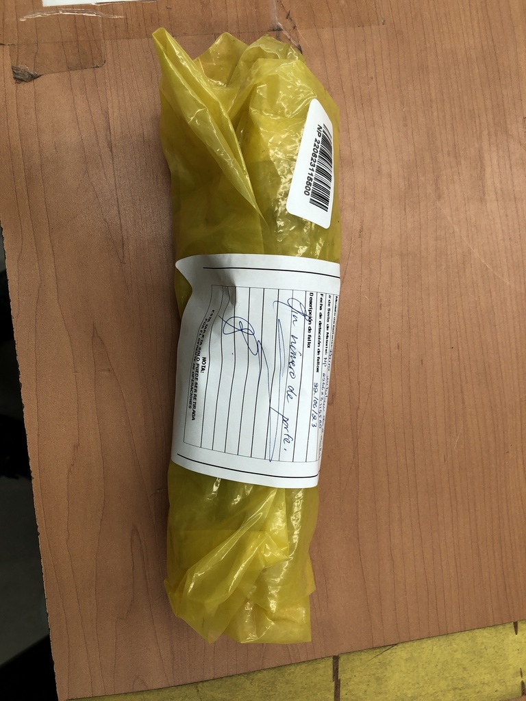 BARRA METALICA CON 2 ANILLOS